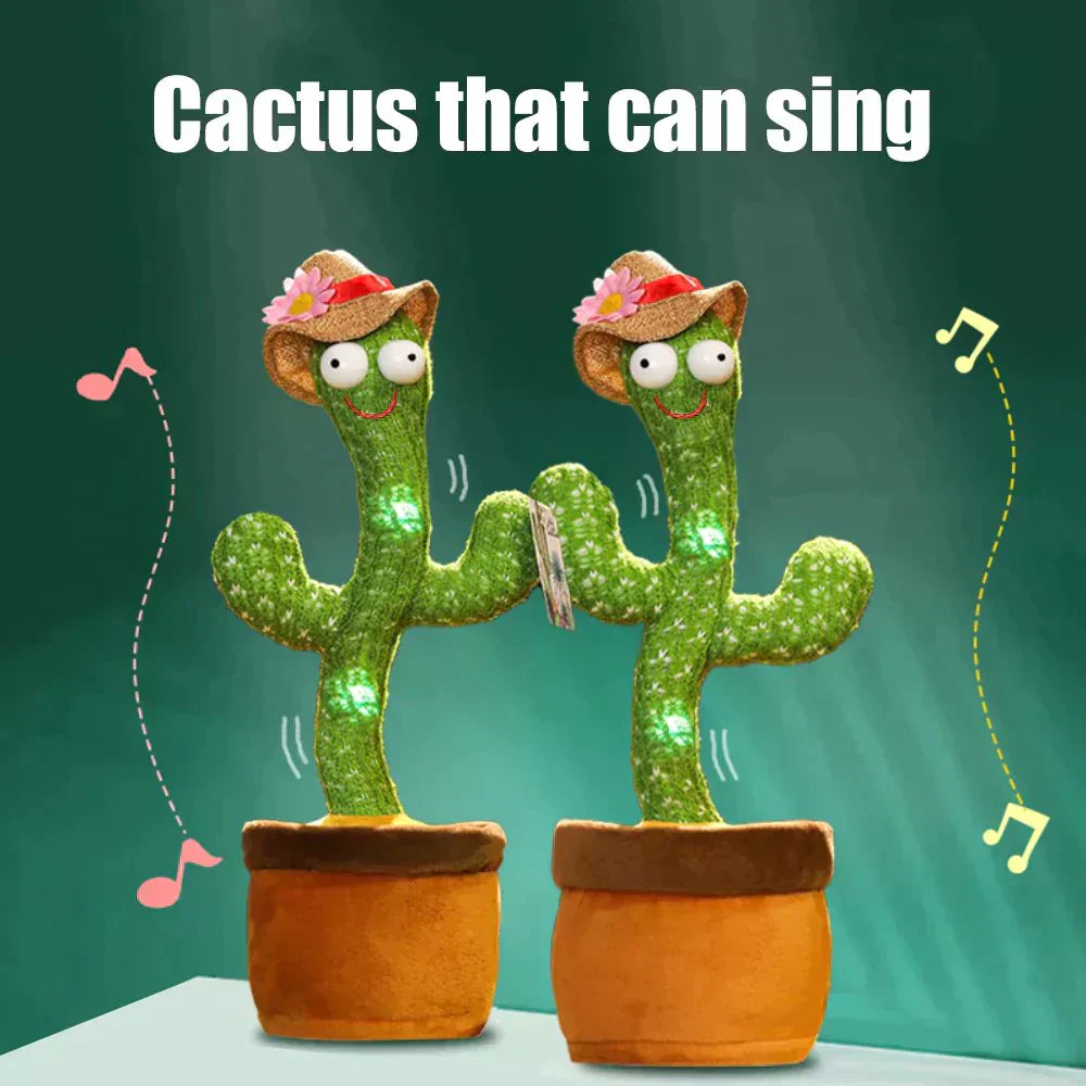 CUTE DANCING AND TALKING CACTUS TOY